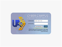 Tablet Screenshot of cybercampus.unair.ac.id